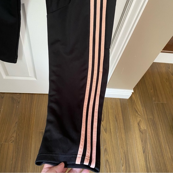Adidas Black and Pink xl Track Pants climacool zipper bottom - Picture 6 of 15